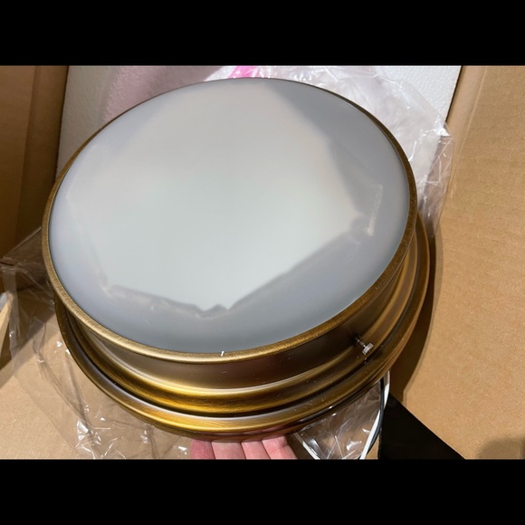 NIB Restoration Hardware Turner Flushmount Ceiling Light 12-Inch Antique Bronze - Picture 8 of 9